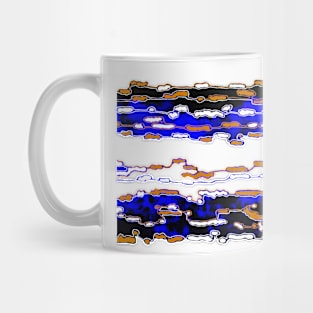 Bush Ants Abstract Digital Var 8 Transparent Background Mug